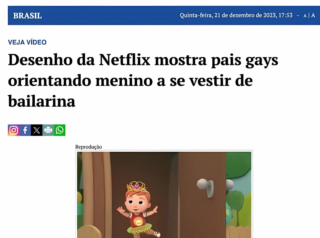 Exemplos de conteúdo inapropriado em plataformas de vídeo